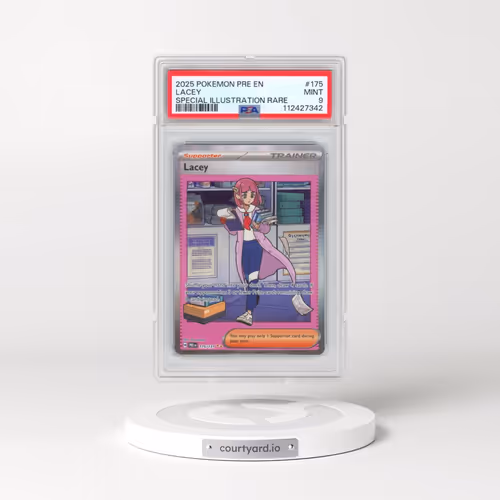 2025 Pokémon Pre EN-Prismatic Evolutions #175 Lacey - Special Illustration Rare (PSA 9 MINT)