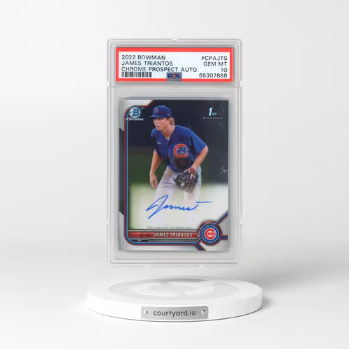2022 Bowman Chrome Prospect Autographs #CPAJTS James Triantos (PSA 10 GEM MINT)