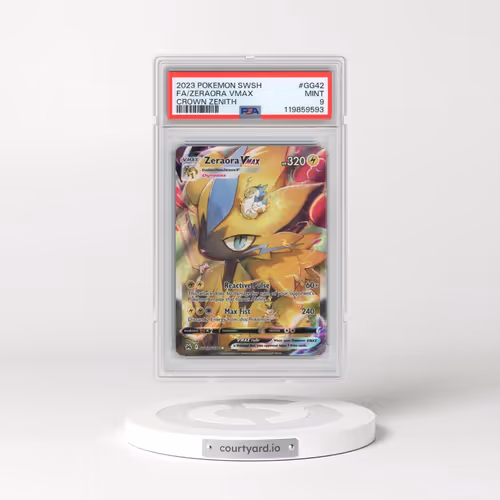 2023 Pokémon Sword and Shield Crown Zenith #GG42 Zeraora Vmax - Full Art (PSA 9 MINT)