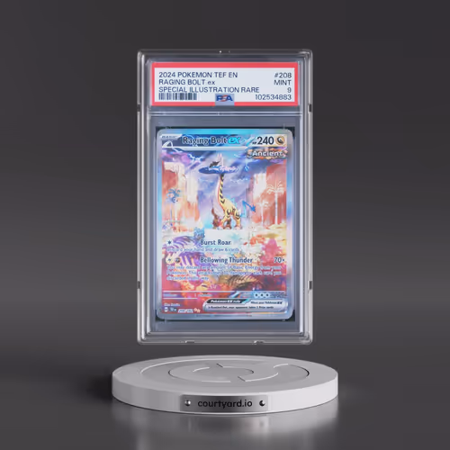 2024 Pokémon Tef EN-Temporal Forces #208 Raging Bolt EX - Holo Special Illustration Rare (PSA 9 MINT