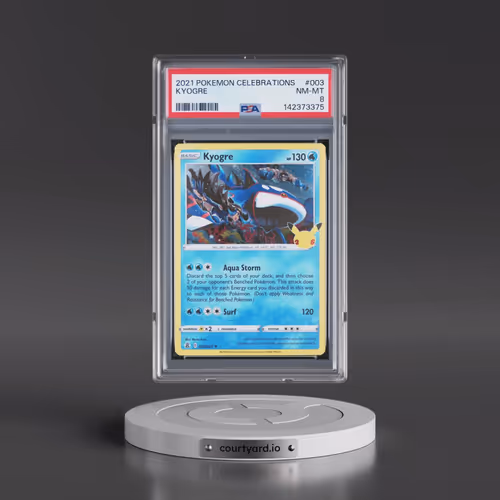 2021 Pokémon Celebrations #003 Kyogre (PSA 8 NM-MT)