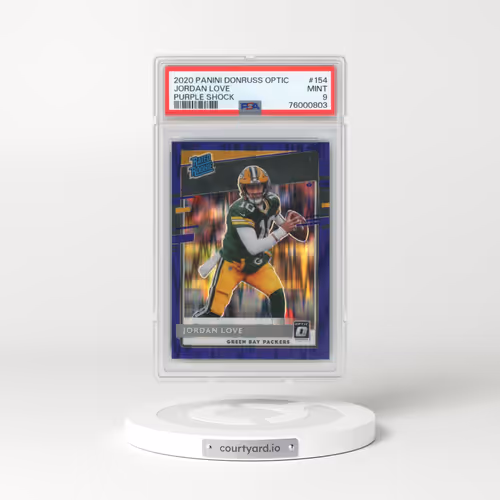 2020 Panini Donruss Optic #154 Jordan Love - Purple Shock (PSA 9 MINT)