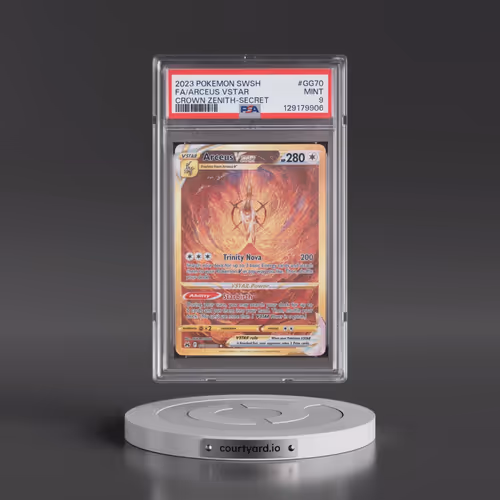 2023 Pokémon Sword and Shield Crown Zenith #GG70 Arceus Vstar - Full Art Secret (PSA 9 MINT)