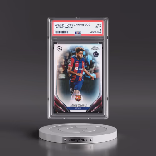 2023-24 Topps Chrome UEFA Club Competitions #64 Lamine Yamal (PSA 9 MINT)