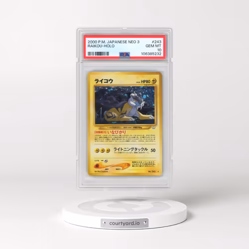 2000 Pokémon Neo 3 #243 Raikou - Holo (PSA 10 GEM MINT)