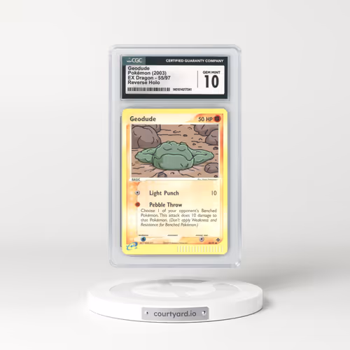 2003 EX Dragon #55 Geodude - Holo e-Card Symbol (CGC 10 GEM MINT)
