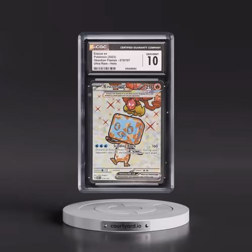 2023 Obsidian Flames - OBF EN #210/197 Eiscue ex - Ultra Rare Holo (CGC 10 GEM MINT)