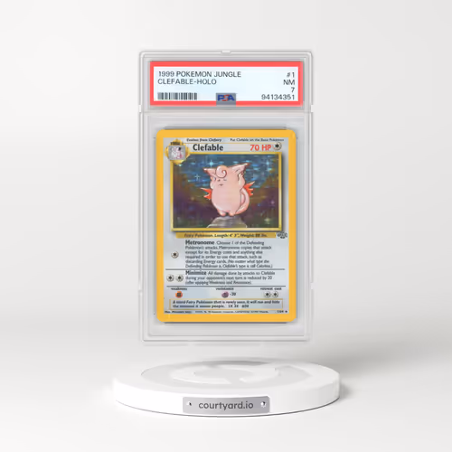 1999 Pokémon Jungle #1 Clefable - Holo (PSA 7 NM)