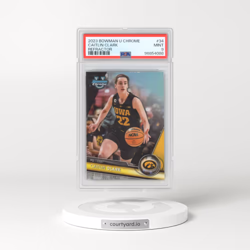2023 Bowman University Chrome #34 Caitlin Clark - Refractor (PSA 9 MINT)
