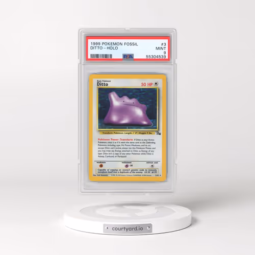 1999 Pokémon Fossil #3 Ditto - Holo (PSA 9 MINT)