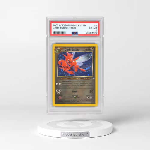 2002 Pokémon Neo Destiny #9 Dark Scizor - Holo (PSA 6 EX-MT)