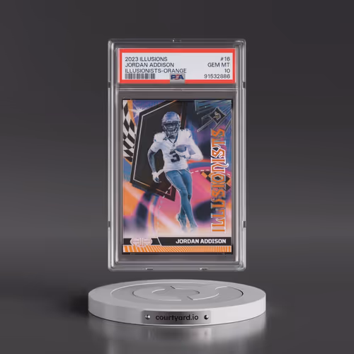 2023 Panini Illusions Illusionists #16 Jordan Addison - Orange (PSA 10 GEM MINT)