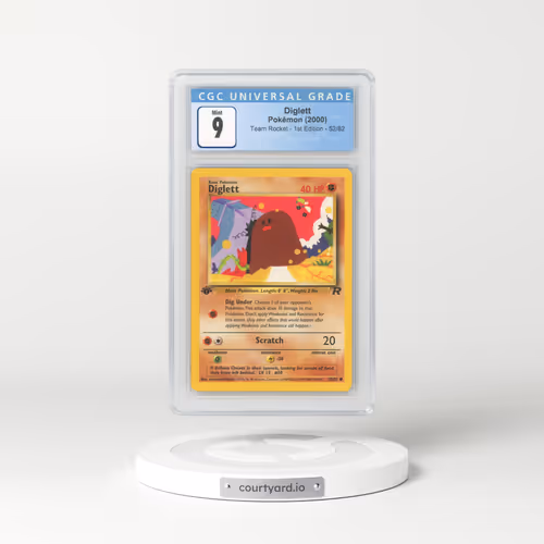 2000 Team Rocket #52/82 Diglett - 1st Edition 1st Edition (CGC 9 MINT)
