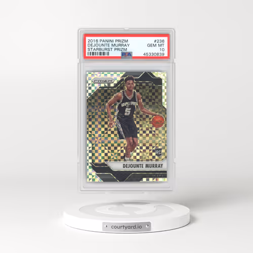 2016 Panini Prizm #236 Dejounte Murray - Starburst Prizm (PSA 10 GEM MINT)