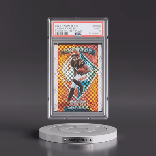 2021 Panini Rookies & Stars Crusade #CR26 JA'Marr Chase - Red Plaid (PSA 9 MINT)