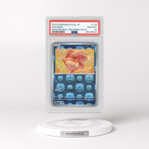 2023 Pokémon Sv2a-Pokemon 151 #118 Goldeen - Reverse Holo Master Ball (PSA 10 GEM MINT)