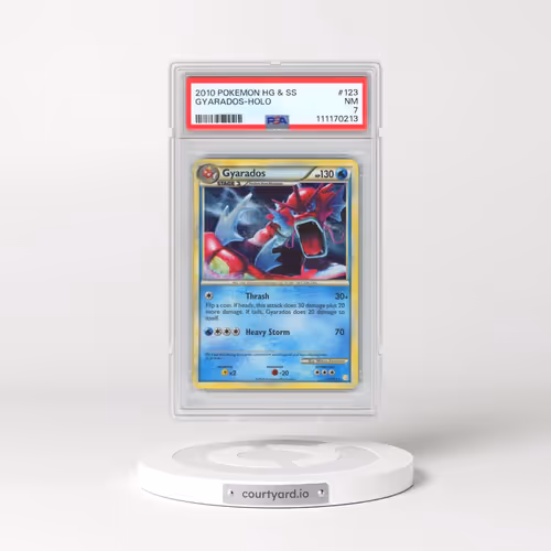 2010 Pokémon Heartgold & Soulsilver #123 Gyarados - Holo (PSA 7 NM)
