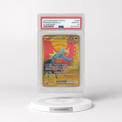 2023 Pokémon Par EN-Paradox Rift #262 Roaring Moon EX - Holo Hyper Rare (PSA 10 GEM MINT)