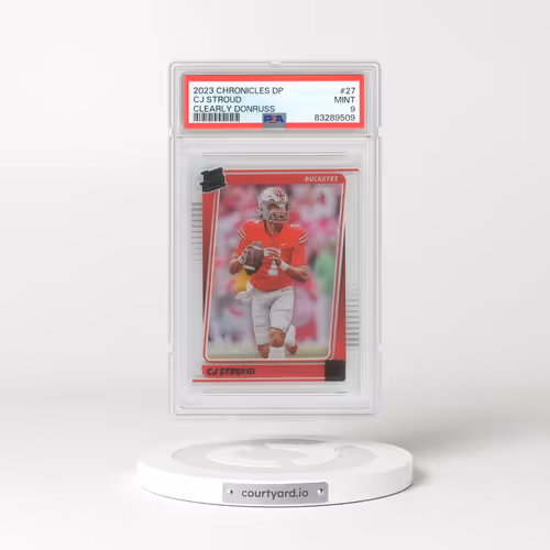 2023 Panini Chronicles Draft Picks Clearly Donruss #27 CJ Stroud (PSA 9 MINT)