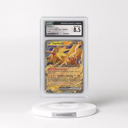 2023 Scarlet & Violet 151 - MEW EN #145/165 Zapdos ex (CGC 8.5 NM-MT+)
