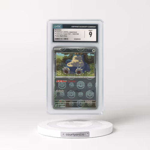 2023 Pokémon Card 151 #143/165 Snorlax - Reverse Holo Poké Ball (CGC 9 MINT)