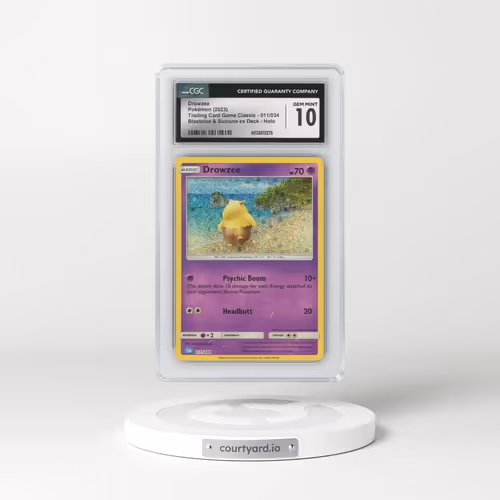 2023 Trading Card Game Classic - CLV, CLC, CLB #011/034 Drowzee - Blastoise & Suicune ex Deck - CLB Holo (CGC 10 GEM MINT)