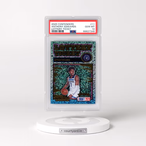2020 Panini Contenders Lottery Ticket #11 Anthony Edwards (PSA 10 GEM MINT)