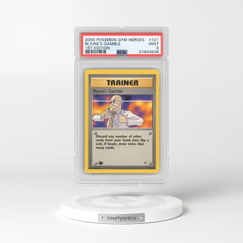 2000 Gym Heroes #121 Blaine's Gamble - 1st Edition (PSA 9 MINT)