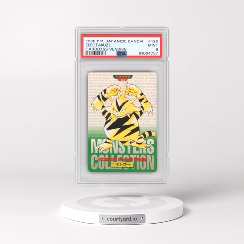 1996 Pokémon Bandai Carddass Vending #125 Electabuzz (PSA 9 MINT)