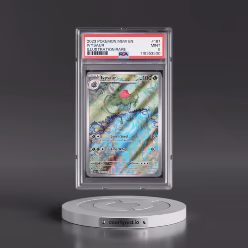2023 Pokémon Mew EN-151 #167 Ivysaur - Illustration Rare (PSA 9 MINT)