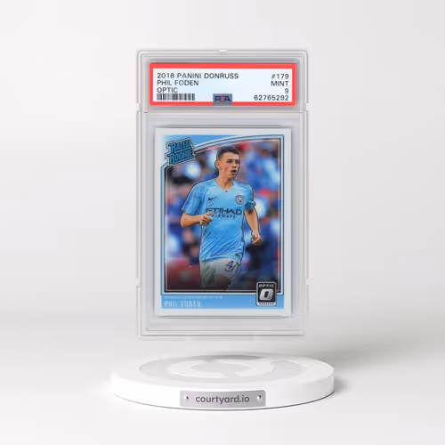 2018 Panini Donruss #179 Phil Foden - Optic (PSA 9 MINT)