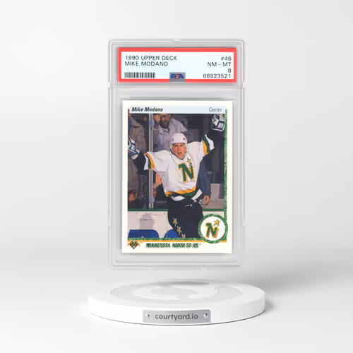 1990 Upper Deck #46 Mike Modano (PSA 8 NM-MT)