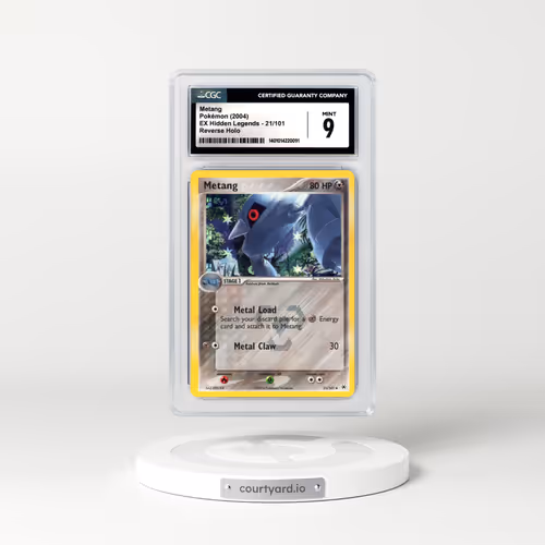 2004 EX Hidden Legends #21 Metang - Holo (CGC 9 MINT)