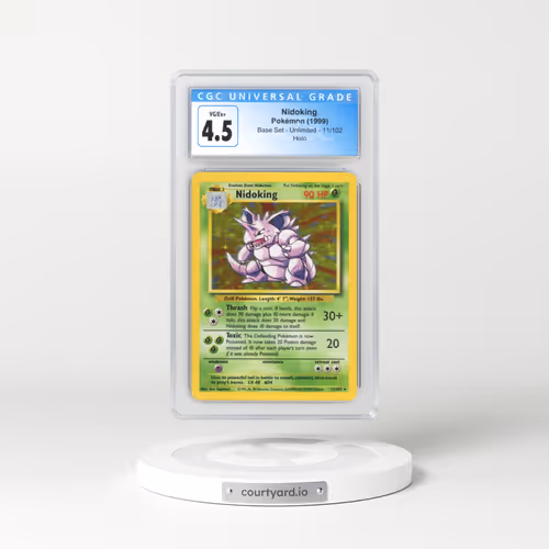 1999 Base Set #11 Nidoking - Holo (CGC 4.5 VG-EX+)