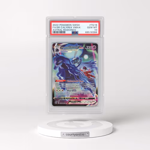 2022 Pokémon Sword & Shield Astral Radiance #TG18 Shadow Rider Calyrex Vmax - Full Art (PSA 10 GEM M