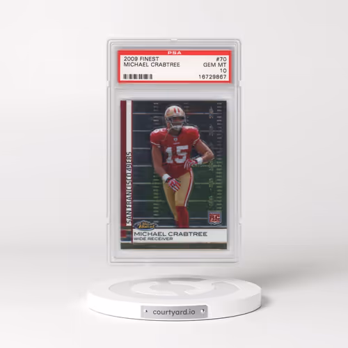 2009 Finest #70 Michael Crabtree (PSA 10 GEM MINT)
