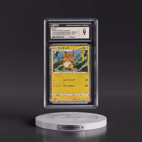 2023 Pokémon Cll-Trading Card Game Classic Charizard & HO-Oh EX Deck #009 Raichu (CGC 9 MINT)