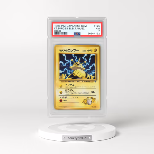 1998 Pokémon Gym #125 LT. Surge's Electabuzz - Holo (PSA 7 NM)