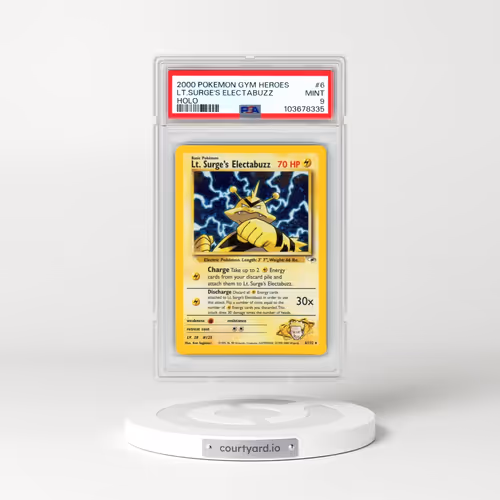 2000 Pokémon Gym Heroes #6 LT. Surge's Electabuzz - Holo (PSA 9 MINT)