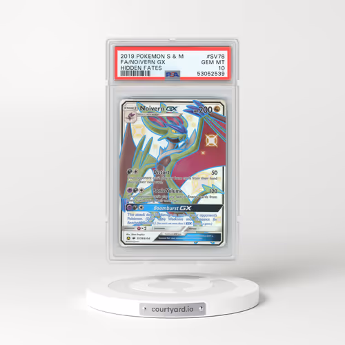 2019 Hidden Fates #SV78 Noivern GX - Full Art Holo (PSA 10 GEM MINT)