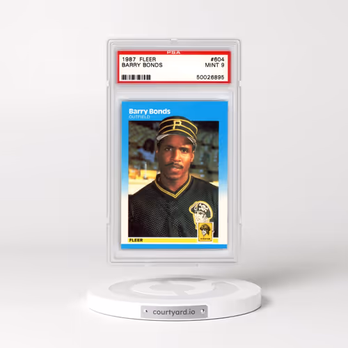 1987 Fleer #604 Barry Bonds (PSA 9 MINT)