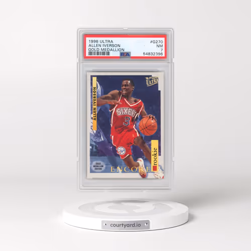 1996 Ultra #G270 Allen Iverson - Gold Medallion (PSA 7 NM)