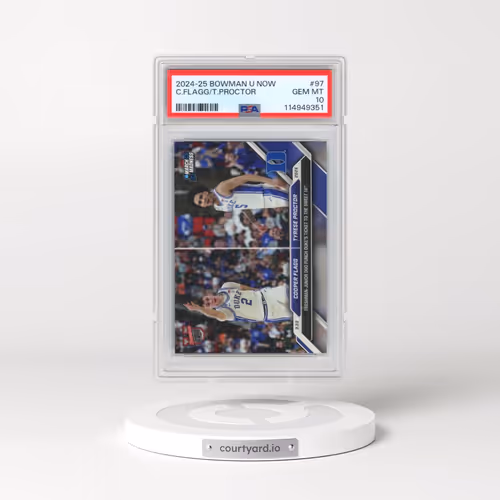 2024-25 Bowman U Now #97 Cooper Flagg/Tyrese Proctor (PSA 10 GEM MINT)