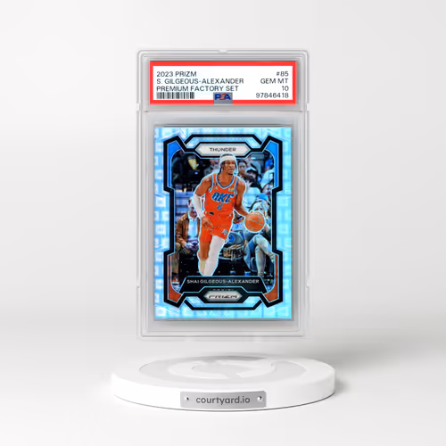 2023 Panini Prizm #85 Shai Gilgeous-Alexander - Premium Factory Set (PSA 10 GEM MINT)