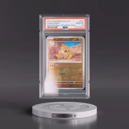 2023 Pokémon Sv2a-Pokemon 151 #027 Sandshrew - Reverse Holo Master Ball (PSA 10 GEM MINT)