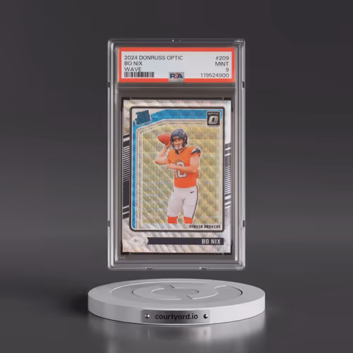 2024 Panini Donruss Optic #209 Bo Nix - Wave (PSA 9 MINT)