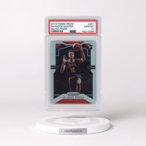 2019 Panini Prizm #251 DE'Andre Hunter - Silver Prizm (PSA 10 GEM MINT)