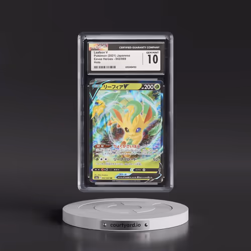 2021 Eevee Heroes #002/069 Leafeon V - Holo (CGC 10 GEM MINT)