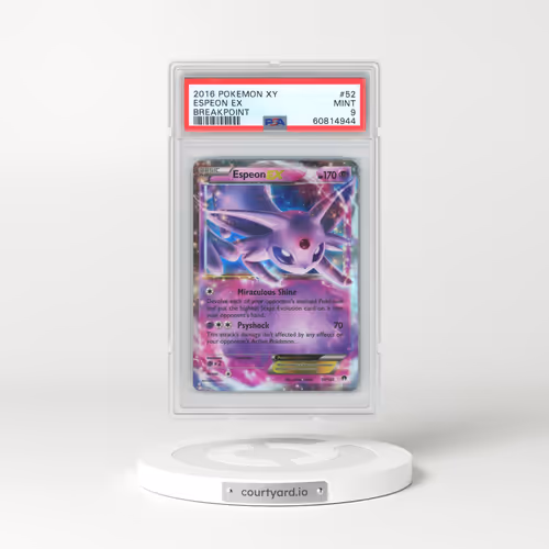 2016 Pokémon XY Breakpoint #52 Espeon EX - Holo (PSA 9 MINT)