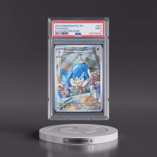 2023 Pokémon Pal EN-Paldea Evolved #207 Quaxwell - Illustration Rare (PSA 9 MINT)